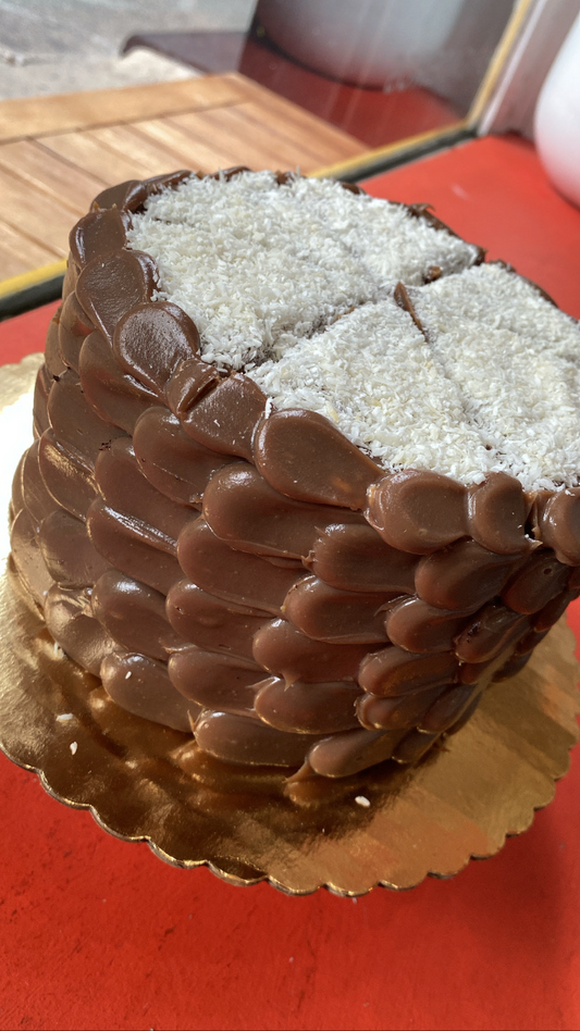 Prestigio Cake (Chocolate Cake with Coconut Brigadeiro)